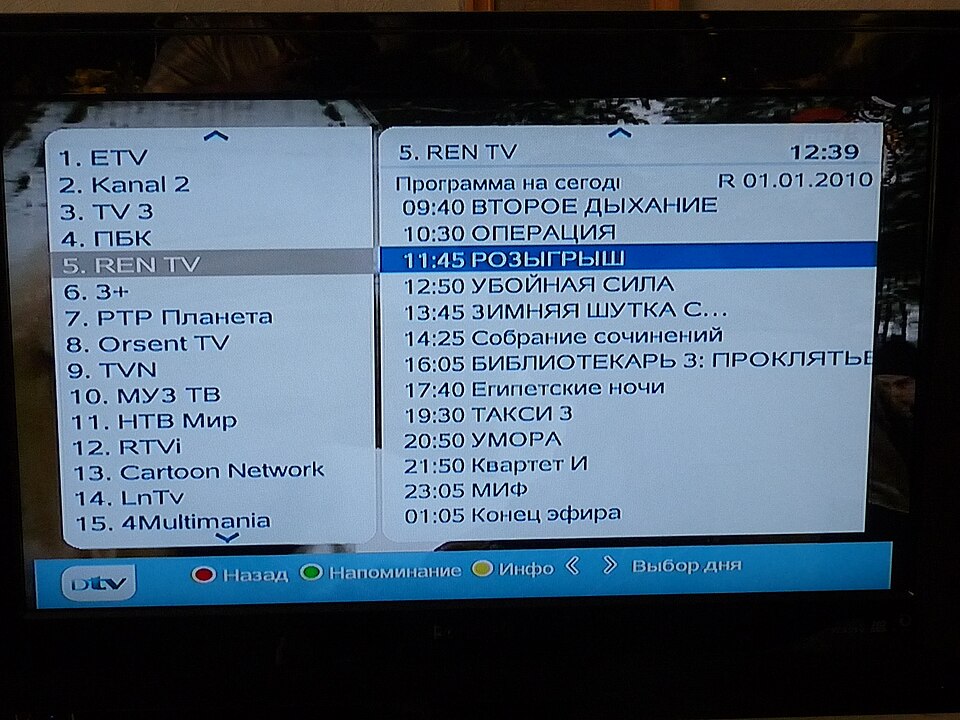 οδηγός προγράμματος τηλεόρασης EPG για ελληνικά κανάλια iptv