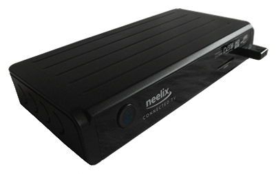 Συσκευή IPTV set top box συνδεδεμένη σε τηλεόραση
