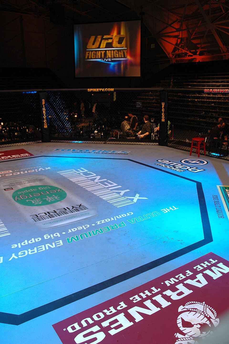 Οκτάγωνο του UFC, ο χώρος όπου διεξάγονται οι αγώνες MMA που παρακολουθούν οι θεατές μέσω IPTV