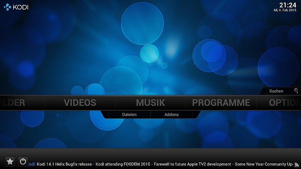 κεντρική οθόνη Kodi με πρόσθετα για kodi simple iptv